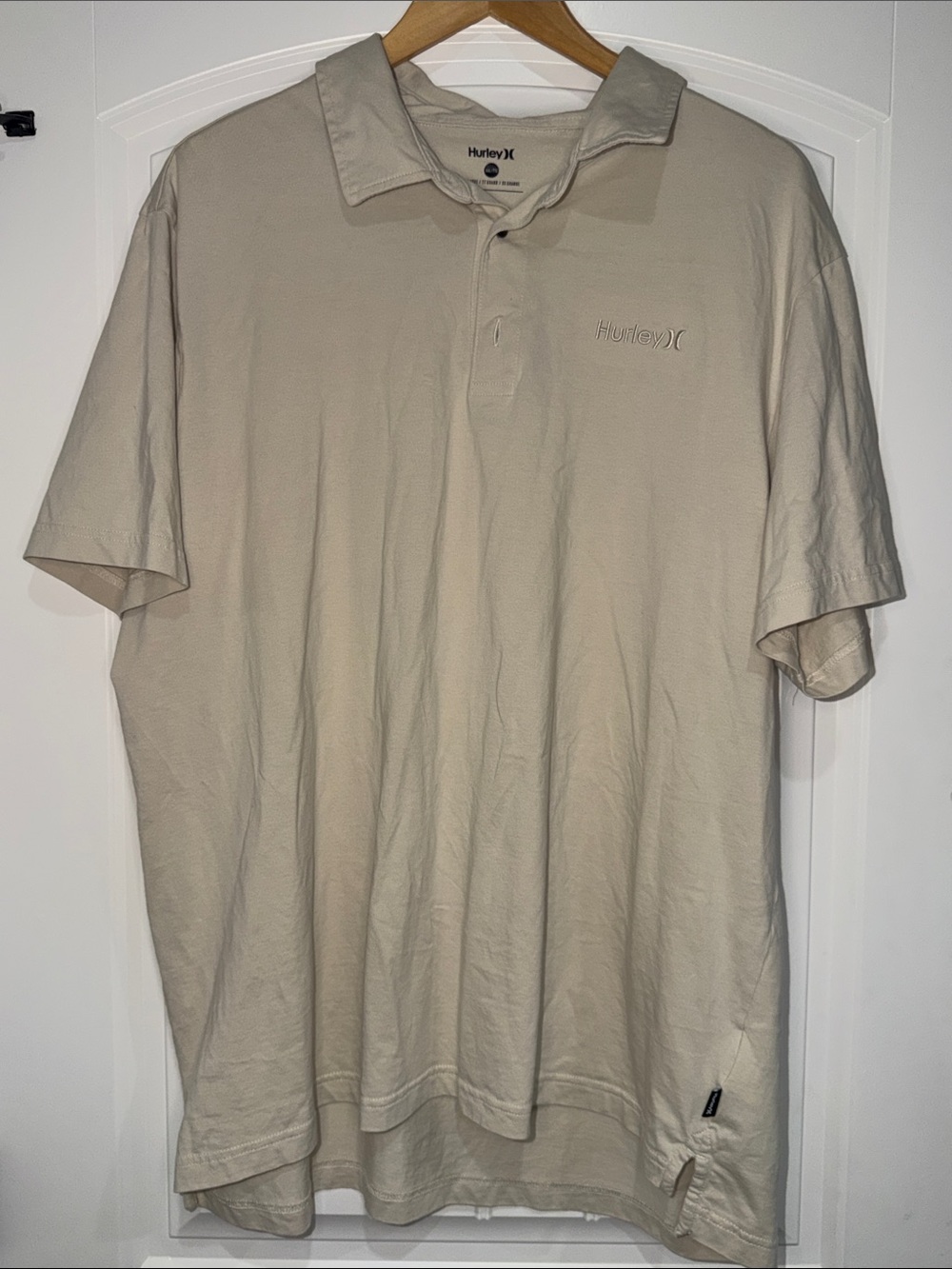 Hurley Men's Light Beige Polo Shirt